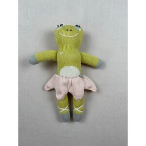 Blabla Kids Lilipop the Frog Ballerina 14" Doll Cotton Knit Plush Handmade Peru